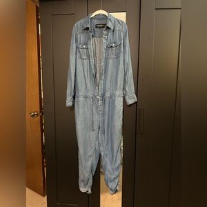 {New York & Company} Gabriel Union Jean Jumpsuit/Romper